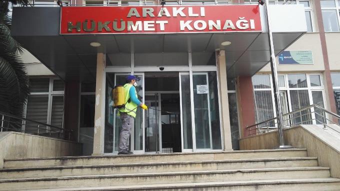 Trabzon'da dezenfeksiyon çalışmaları hız kesmiyor