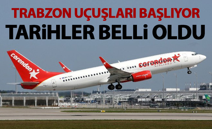 Dev firma Trabzon'a ilk uçuşunu yaptı