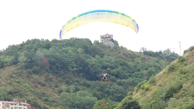 Trabzon'da yamaç paraşütü şampiyonası