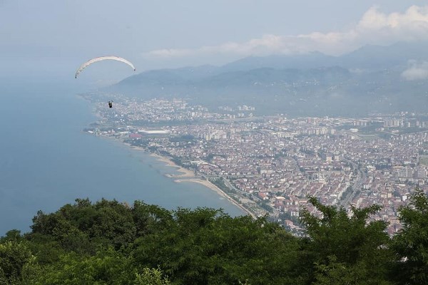 Ordu’da yamaç paraşütü için pist yapıldı