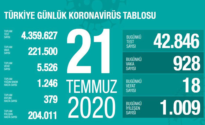 Türkiye'nin koronavirüs raporu