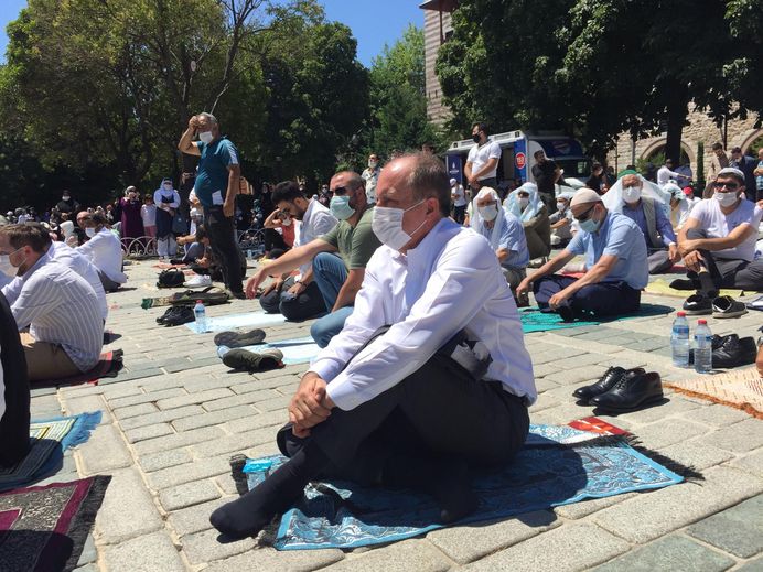 Ayasofya Cami açıldı