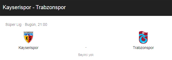 Kayserispor-Trabzonspor maçı saat kaçta hangi kanalda?