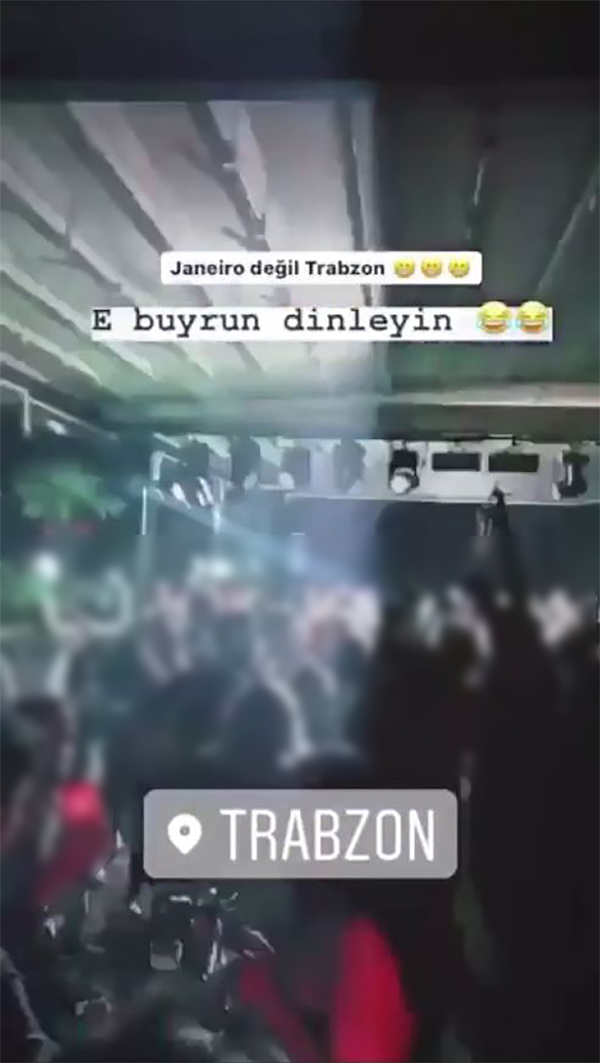 Trabzon'da koronavirüse aldırmadılar, kafede parti düzenlediler