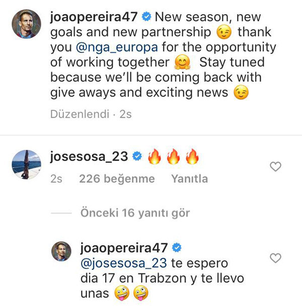 Pereira’dan Sosa’ya Trabzon mesajı