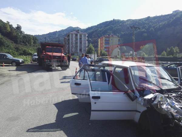 Trabzon’da kaza! 2 yaralı