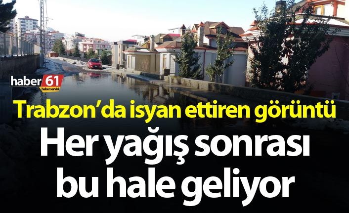 Trabzon’da bu yola çözüm bulunamıyor