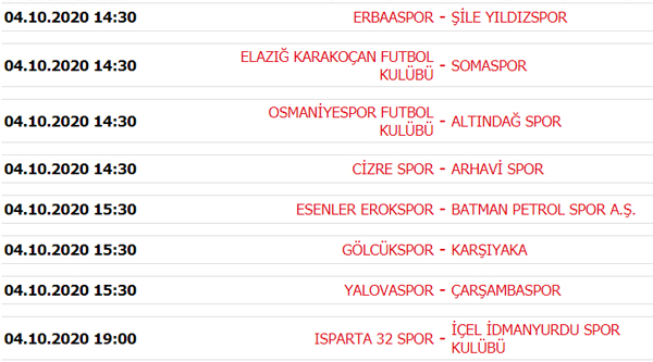 Süper Lig puan durumu, Süper Lig 3. Hafta maç sonuçları ve 4. Hafta maçları