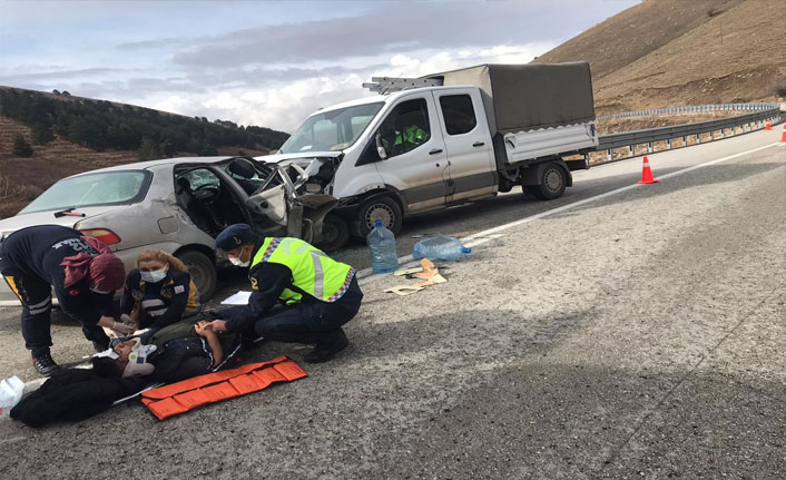 Kars’ta trafik kazası: 7 yaralı