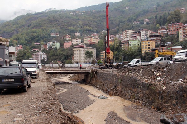 Giresun'da sel bölgesinde yeni gelişme! Temel atıldı