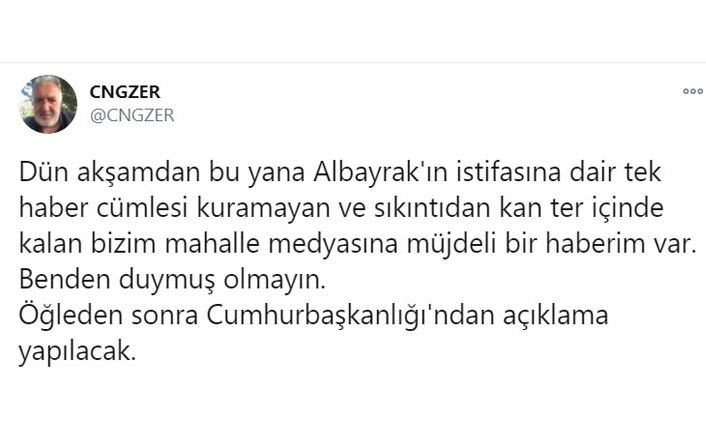 Erdoğan'ın kuzeni Cengiz Er, AK Parti'ye yakın medyayı eleştirdi