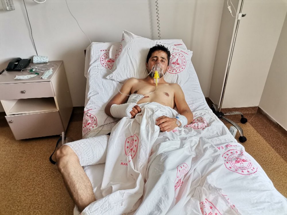 Giresun'da ayı saldırısında yaralanan kişiye koronavirüs şoku