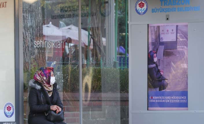 Trabzon'da koronavirüs kameralara yakalandı