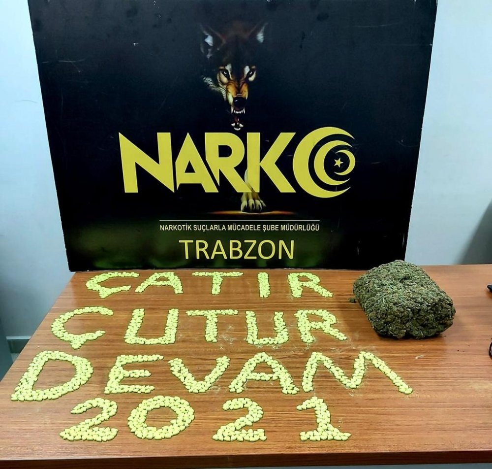 Trabzon’da durdurulan araçtan uyuşturucu çıktı!