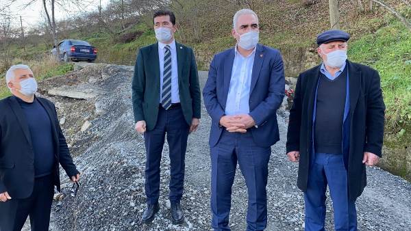 CHP’li Ahmet Kaya Arsin heyelan bölgesinde: “Bir an önce karar verilmeli”