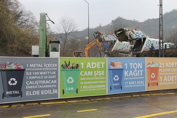 Rize'de 50 ton çöp ekonomiye geri dönüyor