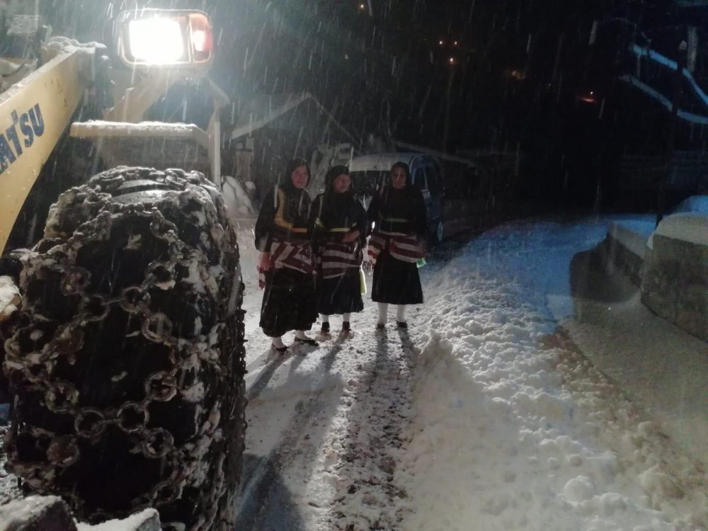 Trabzon'da kar seferberliği