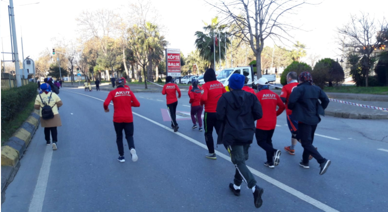AKUT Trabzon Ekibi, Yarı Maratona katıldı