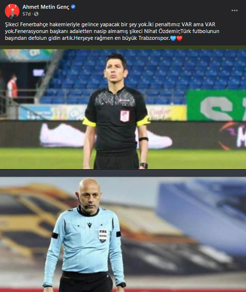 Başkan Genç’ten Trabzonspor maçı sonrası ağır sözler! “İki penaltımız VAR ama VAR yok”