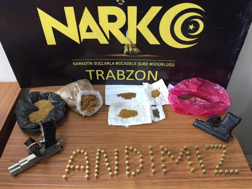Trabzon’da uyuşturucu operasyonu! 4 adrese eş zamanlı baskın