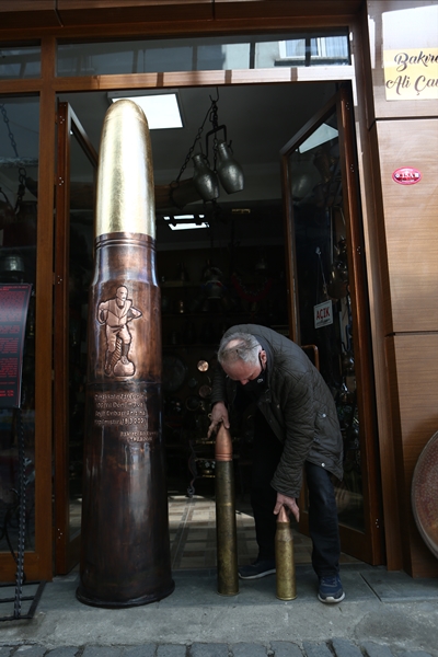 Trabzon'da Seyit Onbaşı anısına yaptı! 2 metre 61 santimetre