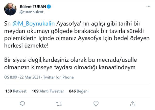 AK Parti'den Ayasofya imamı Boynukalın'a eleştiri!