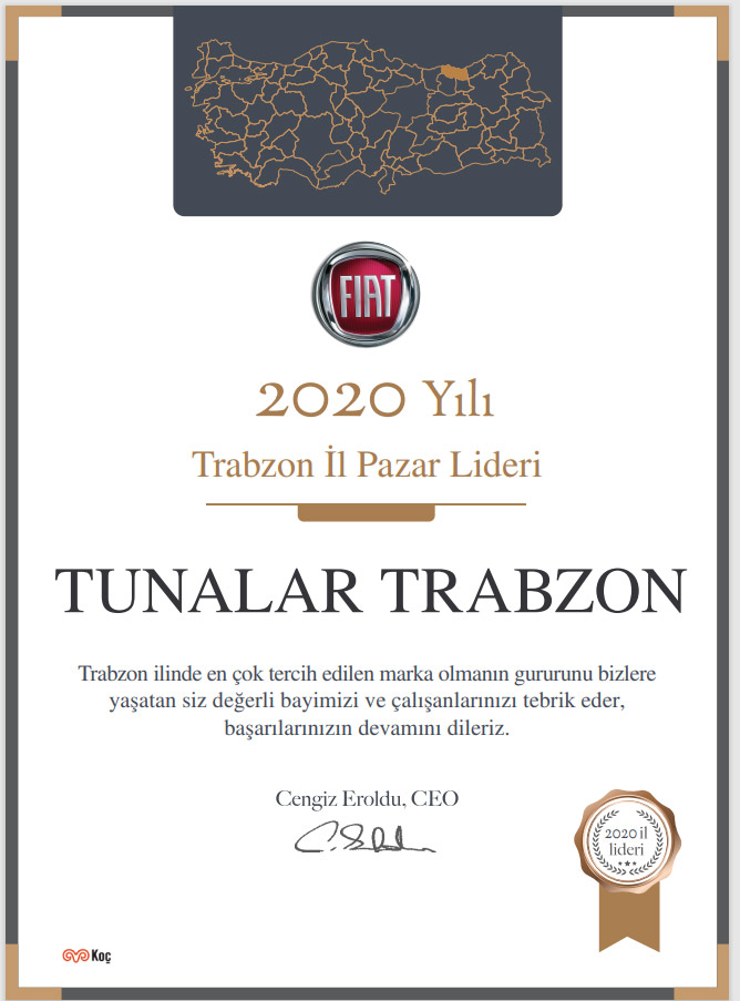 Trabzon ve Ordu’nun Lideri Fiat!