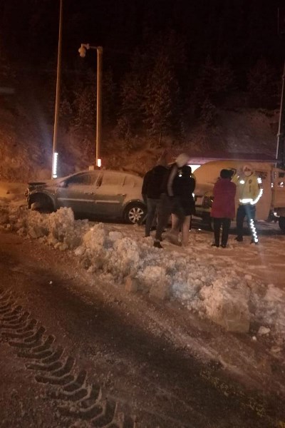 Zigana dağında trafik kazası: 1 yaralı