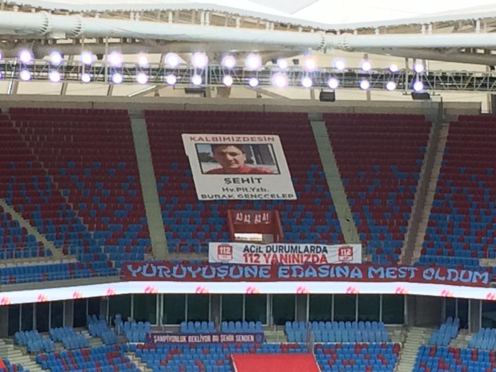 Trabzonspor Şehit Burak Geçcelep’i unutmadı