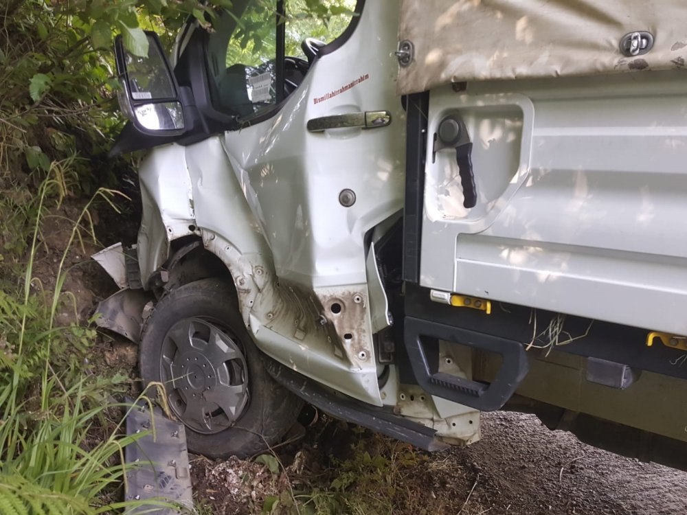 Trabzon'da freni boşalan kamyon kaza yaptı! 1 ölü, 1 yaralı