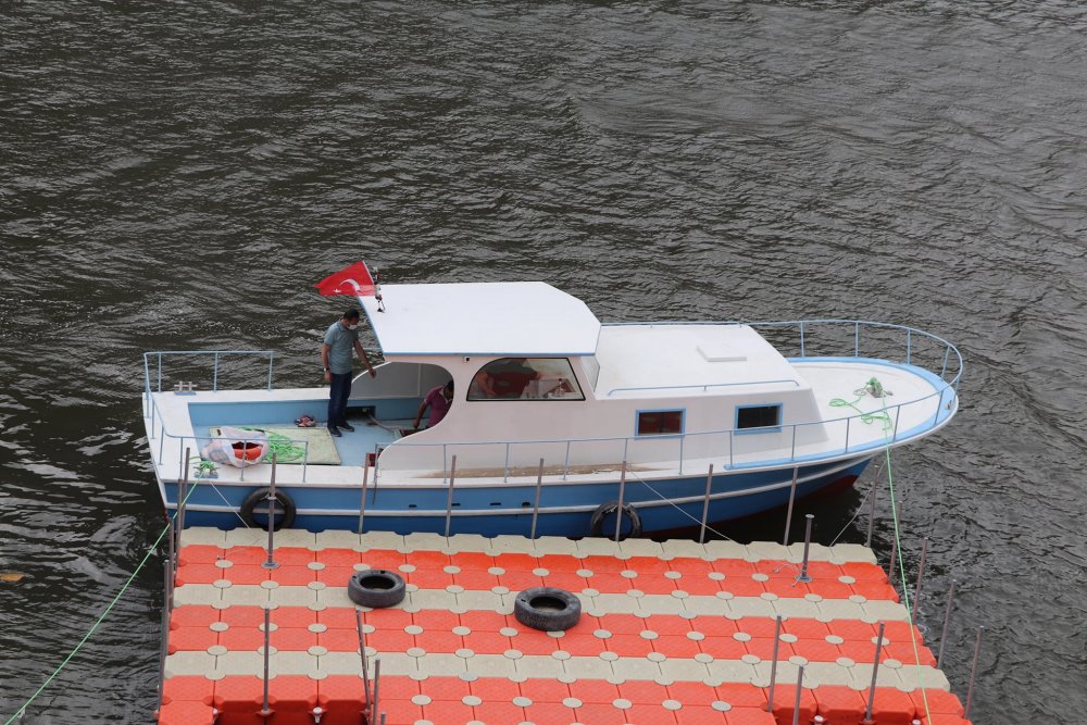 Artvin Barajı gölünde tekne turları için hazırlık sürüyor