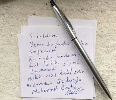 Trabzon'da intihar! Arkasında bu notu bıraktı...