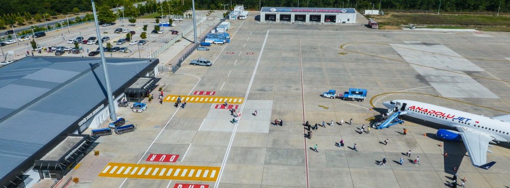 Kapalı Havalimanında uçuşlar Trabzon seferi ile başlıyor