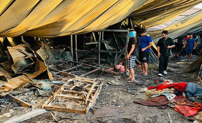 Irak’taki hastane yangınında can kaybı 92'ye yükseldi