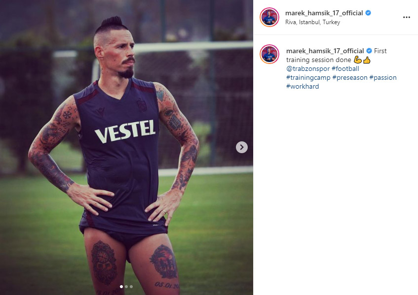 Marek Hamsik'ten ilk paylaşım