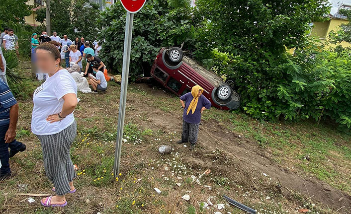 Samsun'da trafik kazası 6 yaralı