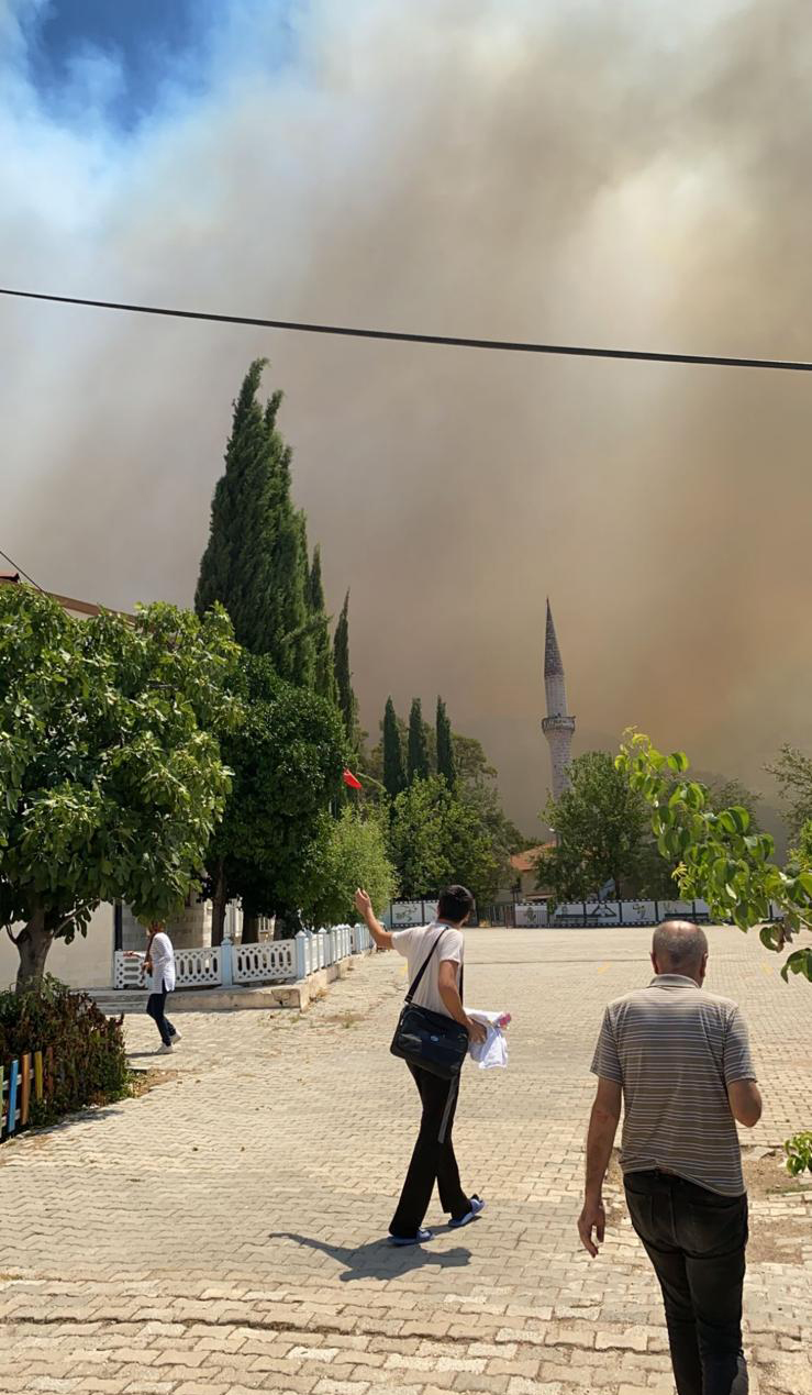 Isparta ve Denizli'de orman yangını