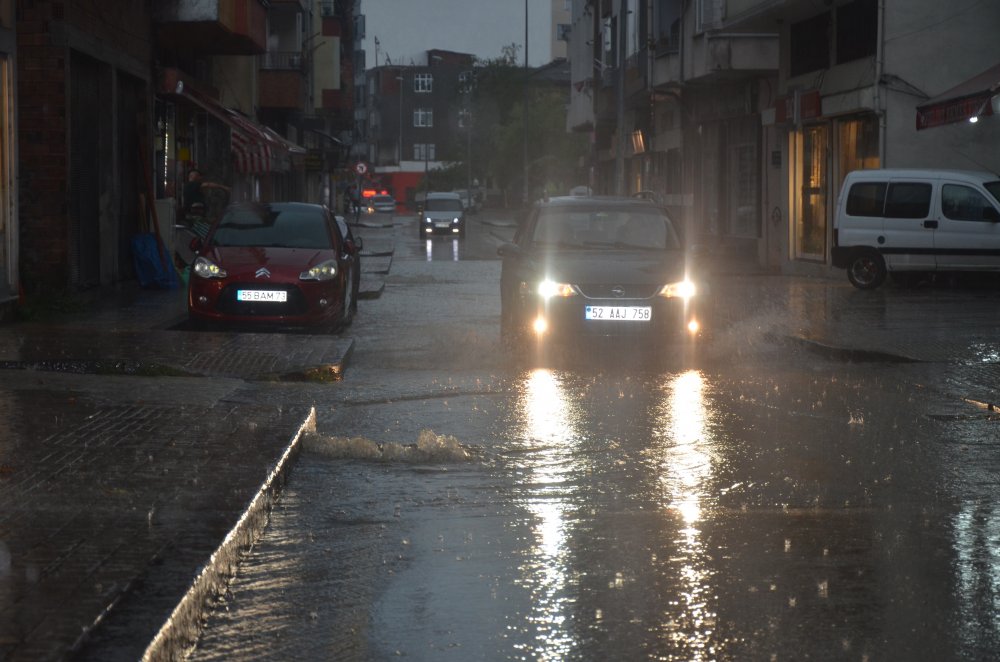 Ordu'da sağanak yağış etkili oldu: Bazı evleri su bastı