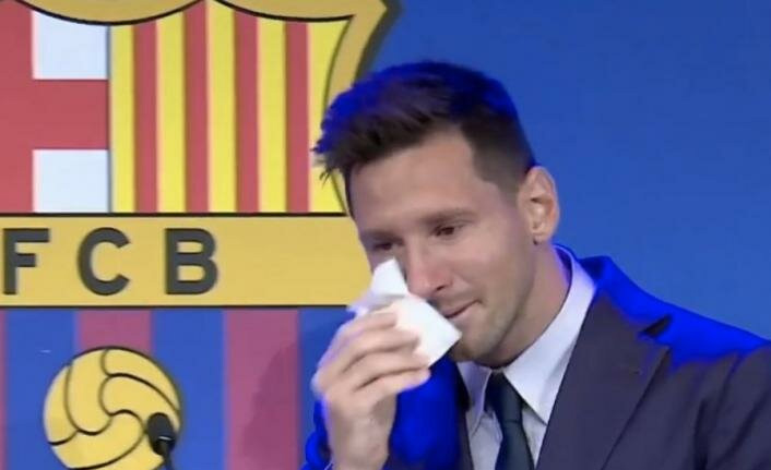 Messi gözyaşlarıyla veda etti
