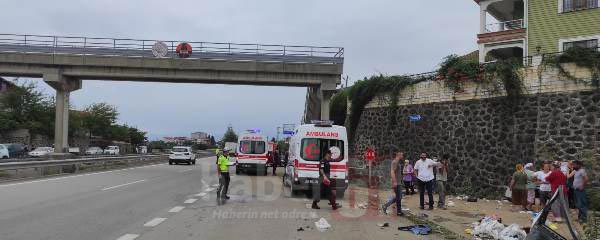 Trabzon’da acı kaza! 1 ölü 3 yaralı