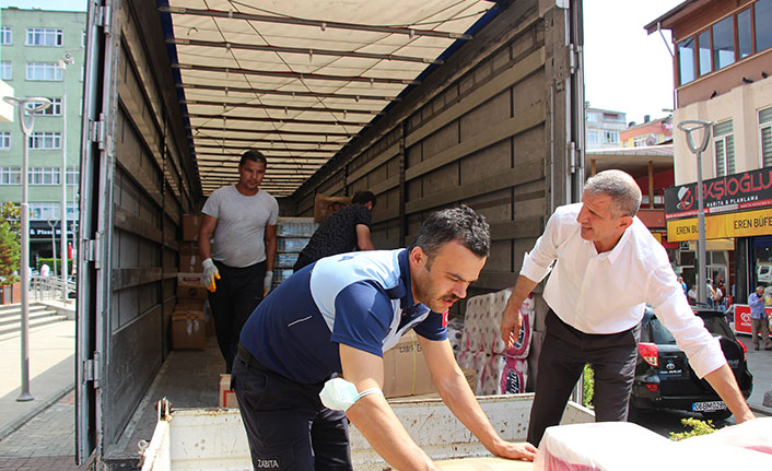 Trabzon'dan Sinop'a yardım eli