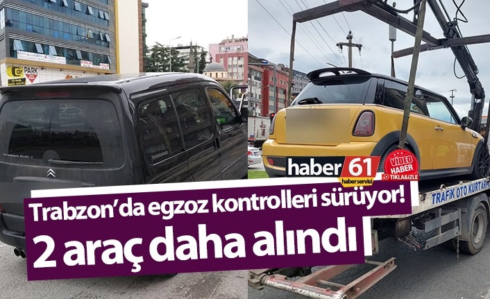 Trabzon’da abart egzoz operasyonları! 1 araç daha men edildi