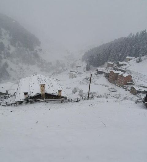 Trabzon'da kar kendini gösterdi