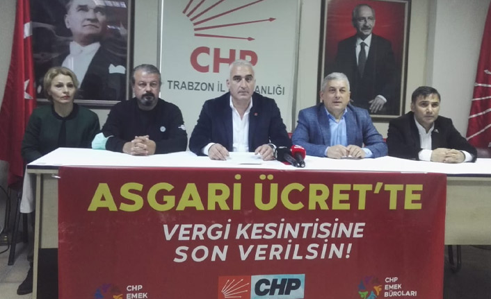 CHP'den 81 ilde ortak basın toplantısı: Asgari ücrette vergi ve kesintilere son verilsin