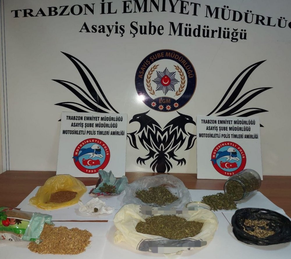 Trabzon’da iki ayrı noktada uyuşturucu operasyonu! 