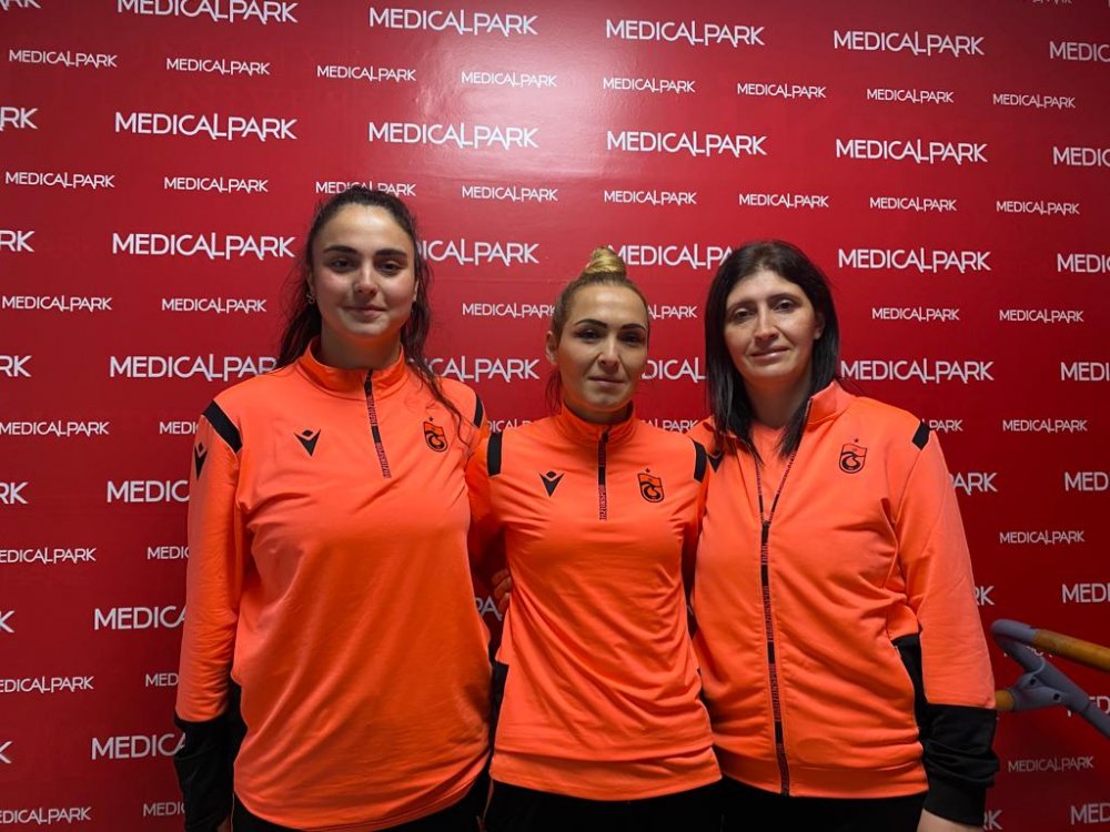 Trabzonspor'da kadın antrenörler sağlık kontrolünden geçti