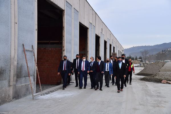Trabzon'da Ortahisar’ın yeni şantiye binasında sona doğru