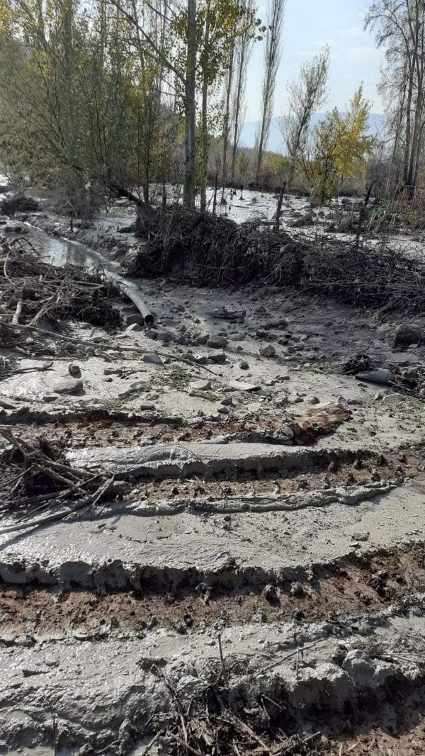 Giresun'da çöken barajdan tonlarca kimyasal atık yayıldı