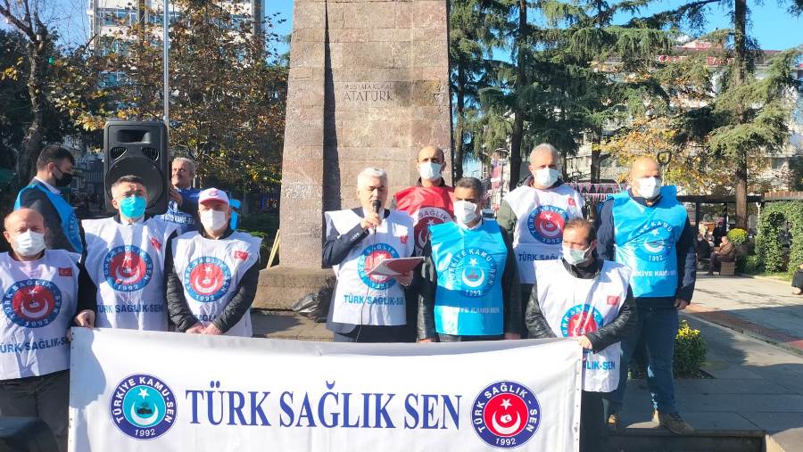 Trabzon’da Sağlık Çalışanları eylemde: “Talebimiz nettir”