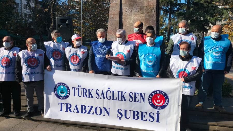 Trabzon’da Sağlık Çalışanları eylemde: “Talebimiz nettir”